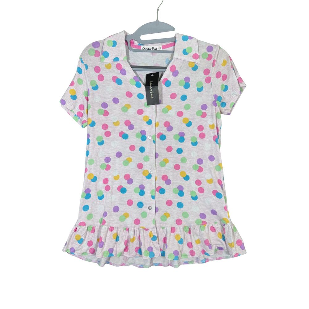 NWT Emerson Road Polka Dot Pajama Top Womens XS